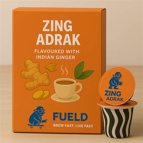 Zing Adrak – Instant Chai Pods (Pack of 20) – FUELD.