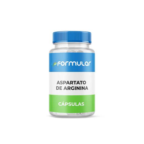 Aspartato De Arginina 500Mg - 120 Cápsulas