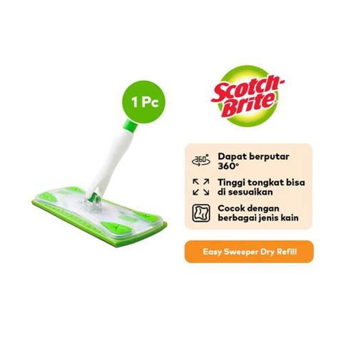 Jual 3M Scotch Brite Easy Sweeper Starter Kit Lap Pel Sapu Serbaguna ...