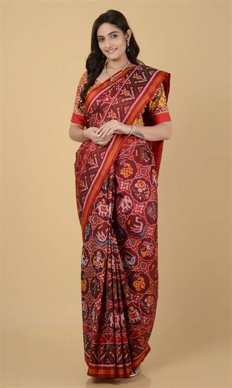 Single Ikat Patola Saree Motifs – My Store