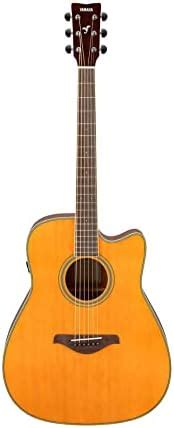 Yamaha FGC-TA TransAcoustic Dreadnought Guitar - Vintage Tint : Amazon ...