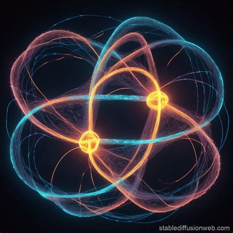 Quantum Entanglement Visual | Stable Diffusion Online