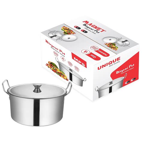 Buy Maa Padmawati Steels® - 7 Lt. Magnet Stainless Steel Cook and Serve ...