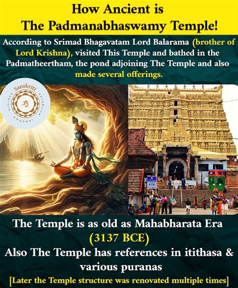 The Padmanabhaswamy Temple | Ancient history facts, History facts ...
