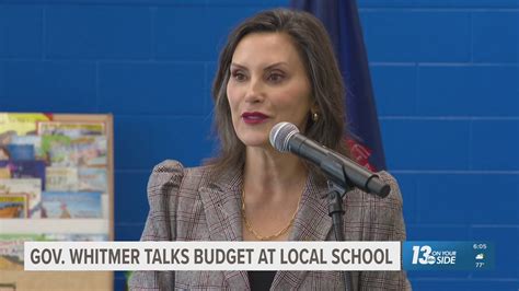 Gov. Gretchen Whitmer visits Kentwood to speak on state budget | wzzm13.com
