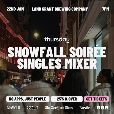 Thursday | Snowfall Soirée at Land Grant Brewing Company | Columbus ...