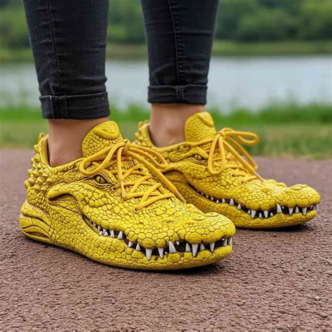 Crocodile Shaped Sneakers: Wild Footwear That Bites into Fashion Trends