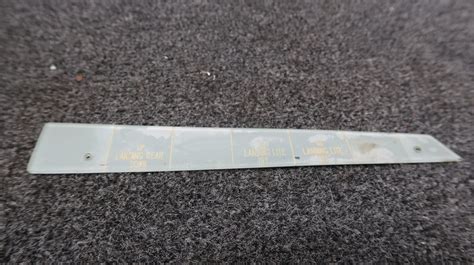 Early Beechcraft Bonanza RH Instrument Panel Placard “Wing” – Fast ...