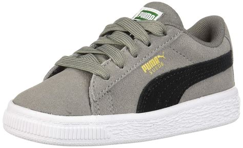 Buy PUMA Unisex-Kids Suede Classic Sneaker, Charcoal Gray Black, 13 M ...