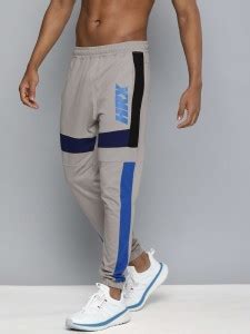 HRX by Hrithik Roshan Colorblock Men Grey Track Pants - Buy HRX by ...