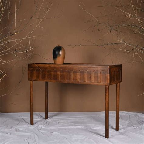 Dome Mango Wood Console Table | Elegant Tables By Opaque Studio ...