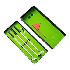Golfoy Basics Mini Desktop Golf Club Pen Gift Set, 3 Golf Clubs Pens ...