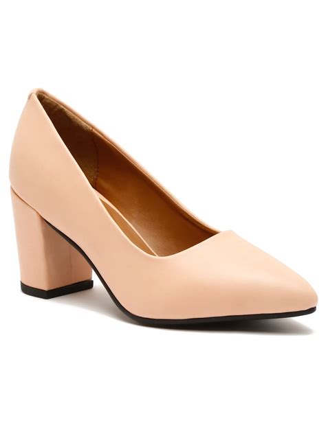 Buy Bruno Manetti Women's Nude Slip-On Pointed Toe Back Close Comfort ...