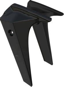 Saiga Parts Moto GP Front Mudguard for Yamaha R15 V3 Gloss Black Bike ...