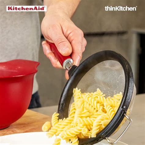 Buy Kitchenaid 7in Mesh Strainer Empire Red Online at thinKitchen