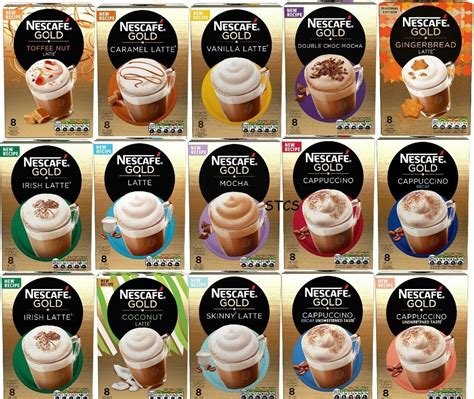 Nescafe Gold Latte Instant Coffee Sachets Various Flavours, 45% OFF