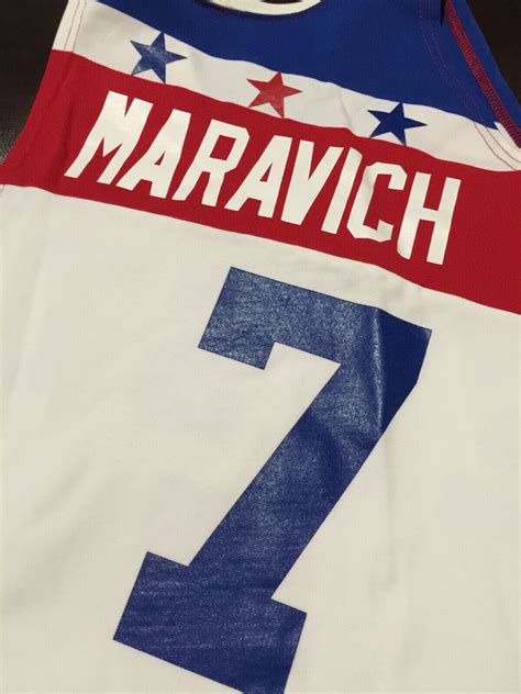 Rare Pete Maravich Utah Jazz All Star Mitchell Ness Authentic jersey 52 ...