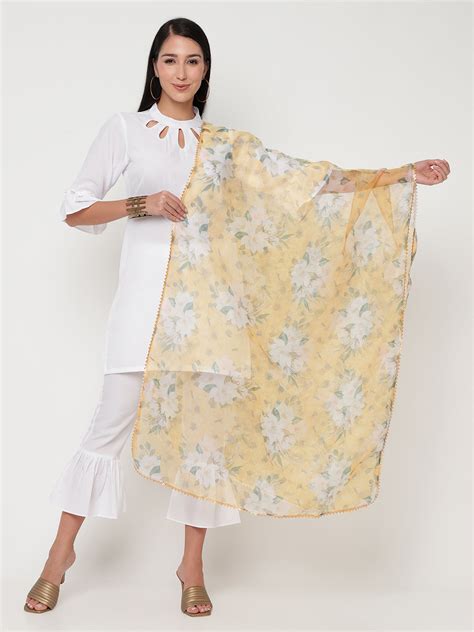 Marigold Adina Dupatta – Zubaida