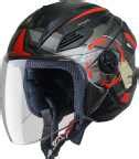 Steelbird SBA-6 7Wings Gravity Open Face Helmet, ISI Certified Helmet ...