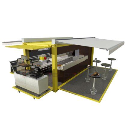 Complete Kitchen Solution for Prefab Modular Coffee Shop Food Trailer ...