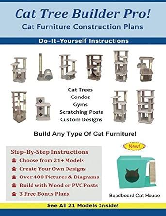 Cat Tree Builder Pro: Cat Furniture Construction Plans : Amazon.in: Books
