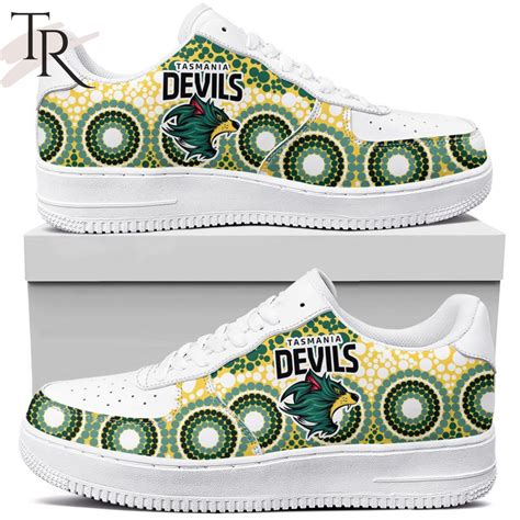 AFL Tasmania Football Club Special Indigenous Design Air Force 1 Shoes - Torunstyle