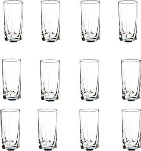 PASABAHCE (Pack of 12) GP/LUNA LONG GLASS Glass Set Water/Juice Glass ...
