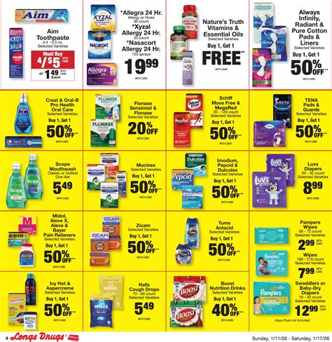 Longs Weekly Ad Sale January 11 – January 17, 2026