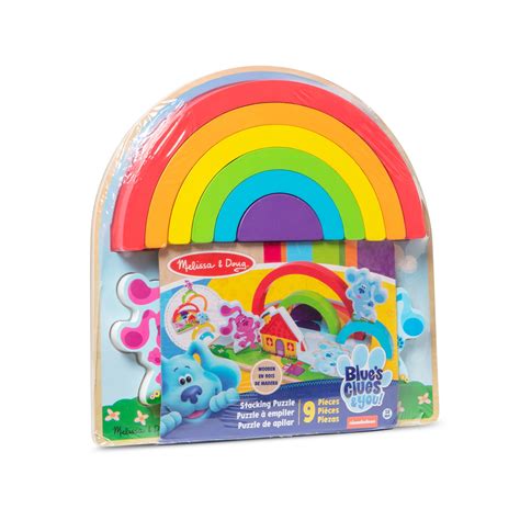 Buy Melissa & Doug Blue's Clues & You! Wooden Rainbow Stacking Puzzle ...