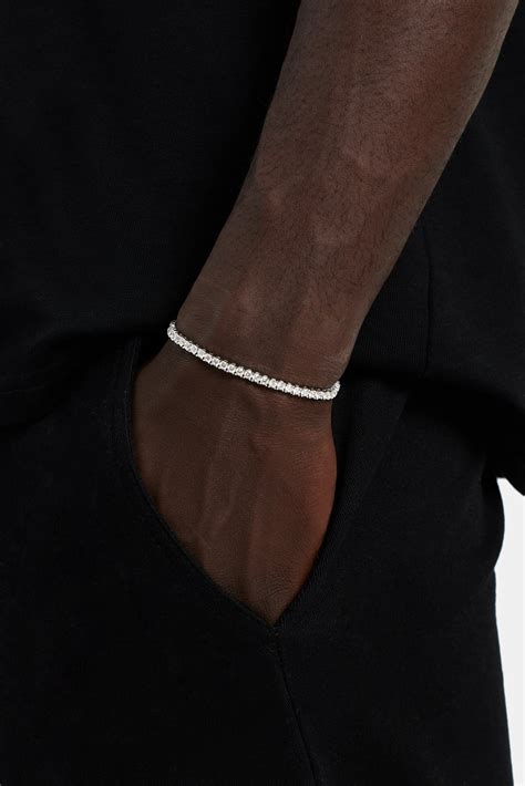 Men's Tennis Bracelets | Gold and White Gold Tennis Bracelets – Cernucci