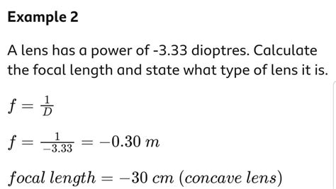 Image result for Objective Lens Power Formula