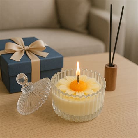 Royal Daisy Scented Candle – ArtKart Store