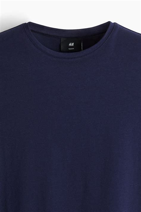 5-pack Slim Fit T-shirts - Navy blue - Men | H&M IN