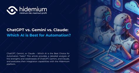 Сравнение ChatGPT, Gemini и Claude: Какой ИИ лучше для автоматизации?