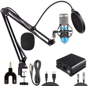 AMG Music Professional BM800 Condenser Microphone Set With Phantom ...