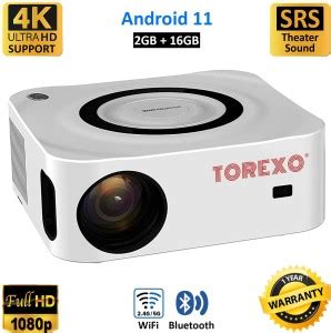 Torexo Sales Y9 Android 9.0 Full HD 5G WiFi Portable Projector 2GB+16GB ...