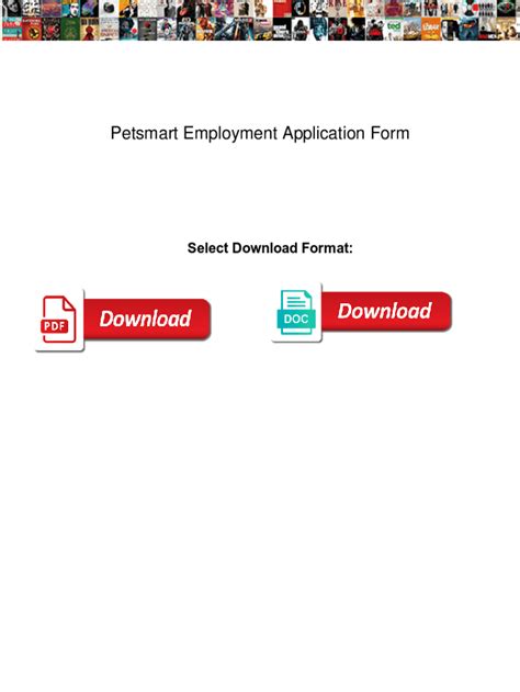 Fillable Online Petsmart Employment Application Form. Petsmart ...