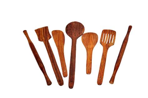 Buy AK Handicrafts sheesam Wood Non-Stick Serving and Cooking Spoon ...