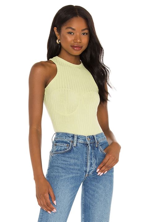 OW Collection Callie Stitch Tank Top in Green | REVOLVE