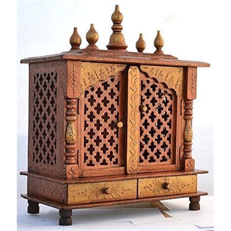 Mereappne Wooden Pooja Mandir |Indian| |Hindu| |Decorations| India | Ubuy