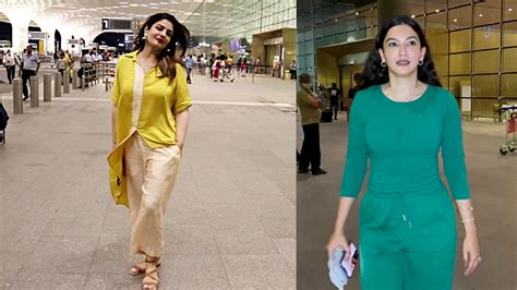 Raveena Tandon, Gauhar Khan spotted in fuss-free outfits