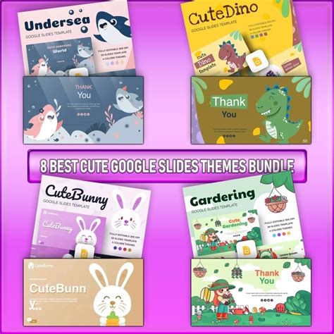 8 Best Cute Google Slides Themes Bundle – MasterBundles