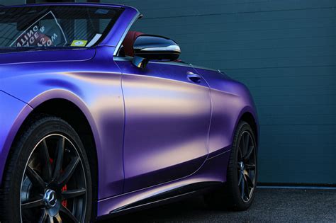 Mercedes-AMG S63 Satin Metallic Purple Vinyl Car Wrap | Vancouver
