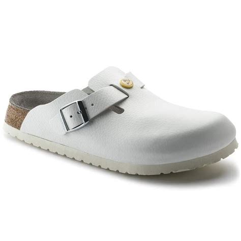 Boston ESD Natural Leather in Color White | BIRKENSTOCK Philippines