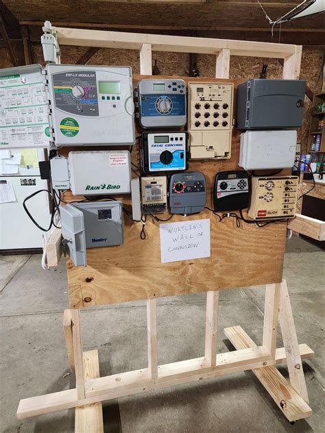 Here is a training wall I built today. "The wall of confusion" : r/Irrigation