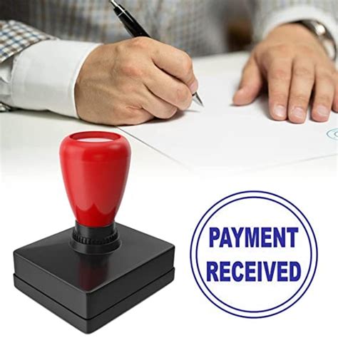 Square Payment Received Self Ink Rubber Stamp Size: 40 x 40 MM (1Pc ...