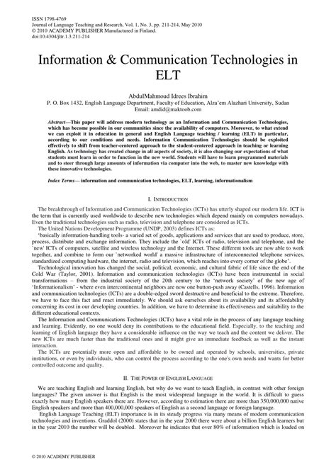 Information Communication Technologies 的图像结果