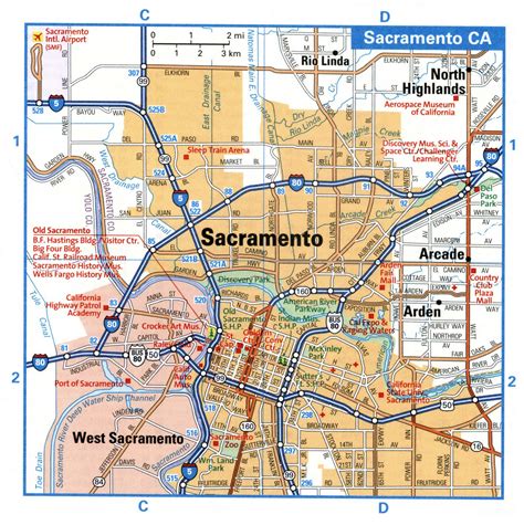 Map Of I 80 In Sacramento Ca