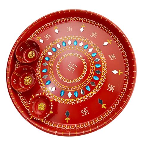 VAISHNAVI Decorated Pooja Thali, Shree Swami Samartha SHG, Hand Made,