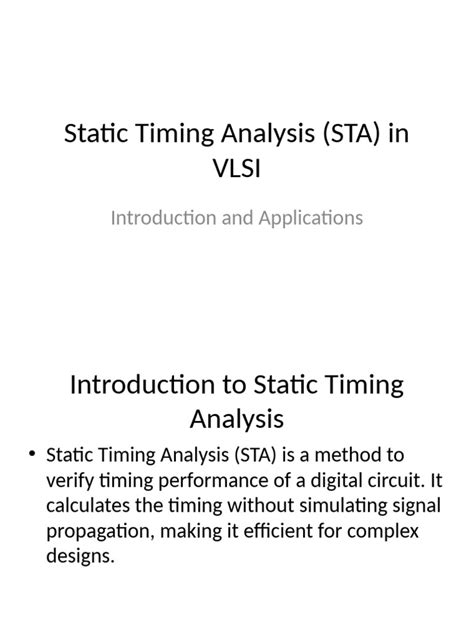Static Timing Analysis Tools 的图像结果